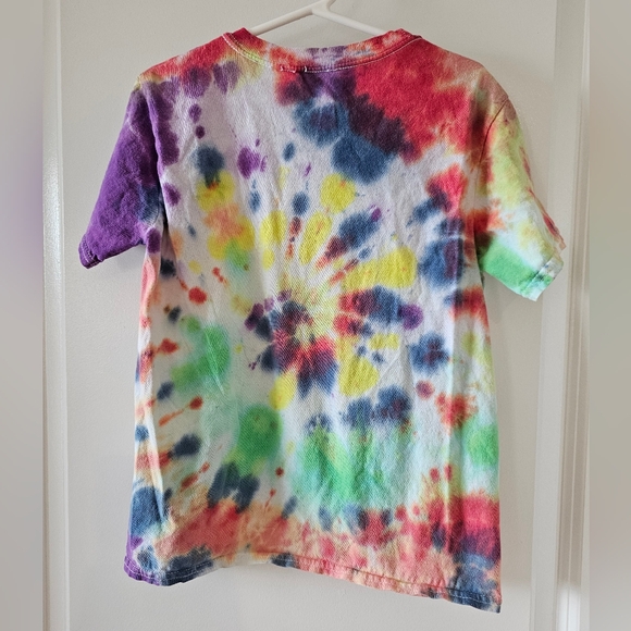 sz Youth Medium Tie Dye‎ T-shirt Retro School Spirit - Picture 4 of 8